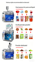 Machine d'emballage pneumatique pour sachets préformés Doypack, pour assaisonnements, noix, thé, bonbons, snacks, chips, avec remplissage, scellage, alimentation et pesage