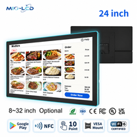 Écran d'affichage numérique tactile Full HD 24 pouces RK3576S 4+64 Go 3TOPS NPU WiFi NFC en option Montage mural