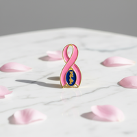 Ordre de l'étoile orientale OES Sensibilisation au cancer du sein Épingle à ruban rose Bijoux