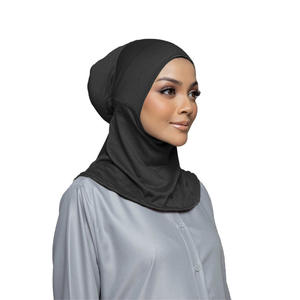 2025 New Bandana Modal Cotton <b>Hijab</b> Innder <b>Caps</b> Plain Color Belt Elastic Strap Rayon Cotton Muslim Lady <b>Hijab</b> Undercaps - Product Image 2