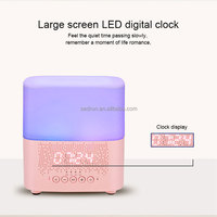 Diffuseur d'air électrique en bois LED ultrasonique innovant de 300ml avec haut-parleur Source d'alimentation USB portable pour usage domestique