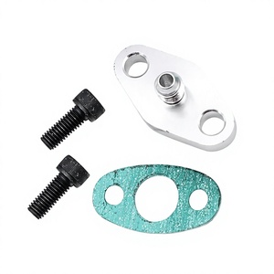 Adaptateur de bride de turbocompresseur Racing An4 en alliage d'aluminium pour T3 T4 T04E Gt42 - Product Image 1