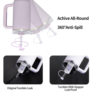Tapa de silicona antiderrame para pajita, cubierta de silicona para vaso Stanley de 40oz y 30oz - Product Image 6