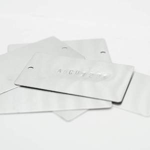 الألومنيوم لوح حديقة من المرمر الأسود شجرة العلامات حديقة ملصق في الهواء الطلق تسمية معدنية ختم الفراغات - Product Image 3