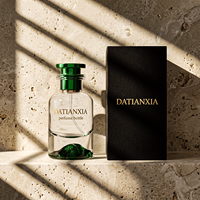 Nouveau flacon de parfum en verre cristal à fond volcanique vert, 30ml 50ml 100ml, avec pulvérisateur à pompe et brume fine, et couvercle vert