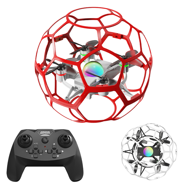 Soccer Ball Drone 2.4G Competition Hover Racing Ufo Football Drone Brushless Motor RC Flying Aircraft