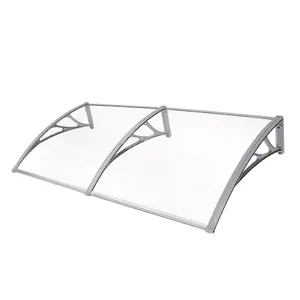 DIY uv coating rain shelter awning two wall solid sheet fireproof wind resistant bayer with brackets for window door balcony