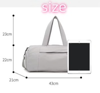 Sacs de voyage multifonctionnels à grande capacité en nylon avec poche pour chaussures, décontractés, souples, pour l'extérieur, pour les voyages d'été, les week-ends