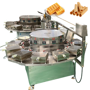 4pcs/plate Automatic <b>Waffle</b> Cookie Making <b>Machine</b> Adjustable Size Customize Pattern <b>Waffle</b> Cookie Making <b>Machine</b> - Product Image 3