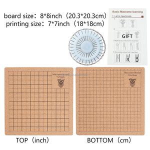 Planche en liège personnalisée pour macramé, grille 11*15 pouces avec épingles en T pour mesurer et créer des créations de macramé et de nœuds artisanaux - Product Image 2