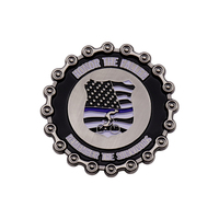 Fabricant conçu en métal émaillé défi pièce de monnaie rondeur dentelle porte-monnaie impression offset personnalisable blanc pièce coulée sous pression