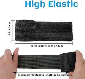 Waterproof Self Adhesive Non Woven Cohesive Bandage Elastic Compression Wrap for Tattoo <b>Kits</b> - Product Image 6