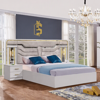 Ensemble de meubles de chambre à coucher au design moderne, ensemble complet pour chambre, comprenant armoire, table de chevet et coiffeuse, vente en gros