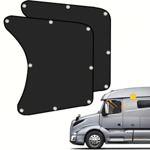 Xinjun Truck Curtains Side <b>Window</b> <b>Shades</b> Black Polyester Sucker Installation For Car Sun Protection Heat Insulation - Product Image 1