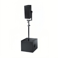 Système de sonorisation professionnel OEM à double enceinte colonne de 8 pouces avec caisson de basses actif de 18 pouces pour hôtels, événements en direct et spectacles sur scène