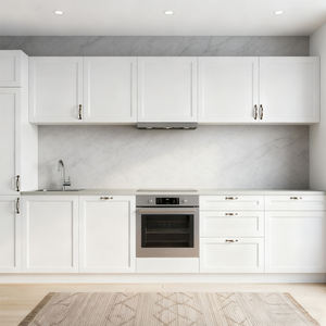 18 anni Foshan fabbrica vendita direttamente moderno bianco <span class=keywords><strong>PVC</strong></span> mobili da cucina progetto armadi da cucina - Product Image 3