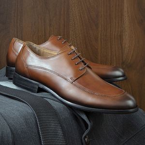 Chaussures en cuir de haute qualité pour hommes, pour le bureau et les occasions professionnelles, bout pointu, légères, respirantes, antidérapantes, imperméables, printemps-été - Product Image 6