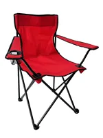 Chaise pliante d'extérieur en bois massif et aluminium, fauteuil portable avec dossier et accoudoirs pour le camping, la pêche et la plage, en tissu Oxford