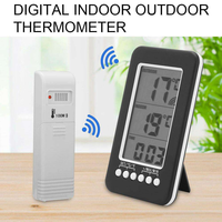 Vente d'usine : Horloge murale numérique LCD sans fil pour intérieur/extérieur, station météo, thermomètre, hygromètre