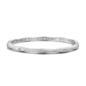 Dylam Luxury Top Jewelry S925 <b>Silver</b> Rhodium 22K Gold Plated 5A Zirconia Bamboo Joint <b>Bracelets</b> <b>Bangle</b> for Women Dress up - Product Image 1