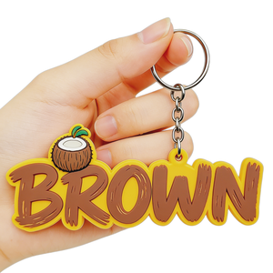 พวงกุญแจคาราไบเนอร์แบบรักษ์โลก ปลอดสารพิษ ทนทาน พร้อมตัวอักษรนูน ยางรูปทรงตามสั่ง นุ่มนวล พิมพ์ชื่อแบรนด์ สำหรับสะสม - Product Image 3