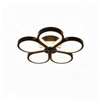 Plafonnier LED moderne et minimaliste à motif floral, en aluminium, blanc chaud, à montage en surface, garantie 3 ans, pour couloirs et allées