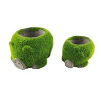 Nouveau produit fabriqué en matériaux cimentés, pot à fleurs pour plantes succulentes, plantes de jardin, bonsaï, petit pot de pin vert
