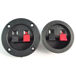 <span class=keywords><strong>Borne</strong></span> de connexion haut-parleur ronde 65 mm en ABS et laiton, type SpeakON 10A, à ressort, 2 voies, pour systèmes PA et home cinéma - Product Image 5