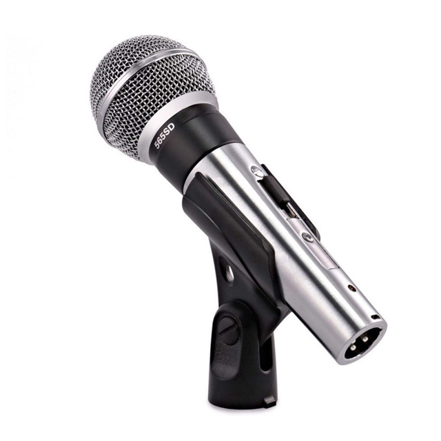 565SD Professional Stage Performance Singing Playing Dynamic Handheld Microphone with XLR Connector Wired Noise Cancelling