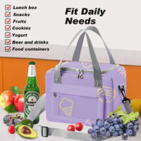 Sac à lunch isolé pour enfants de l'école avec boîte à bento et bouteille sac isotherme de stockage de nourriture de pique-nique portable