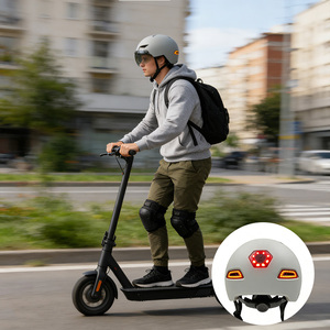 <span class=keywords><strong>Casco</strong></span> de Ciclismo Certificado EN1078 con Señales de Giro, Luz LED Recargable por USB, <span class=keywords><strong>Casco</strong></span> de Bicicleta <span class=keywords><strong>para</strong></span> Desplazamientos Nocturnos - Product Image 1