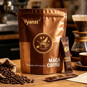 Café de Maca Natural Vital Boost, 10g*10 Sobres Individuales, Bolsa de Dos Tonos Marrón, Suministro al por Mayor con Etiqueta Privada OEM - Product Image 5