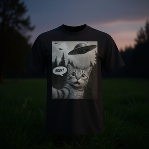 T-shirt à manches courtes avec motif UFO pour garçons, taille M, col rond, impression numérique - Product Image 3