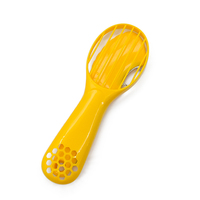 Sunwell Food Grade Handmatige 2-in-1 Multifunctionele Avocado Schil- en Snijder PP Plastic RVS Vaatwasserbestendig Groentegereedschap