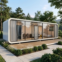Maison préfabriquée moderne en acier de type Apple Cabin, maison conteneur, mini-maison extérieure pour ferme, bureau, complexe hôtelier