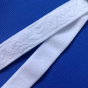 Alça de Ombro de Seda Leve de Nylon de 1.8CM, Atacado, Alta Qualidade, Antiderrapante, Alça de Sutiã Elástica Jacquard - Product Image 6