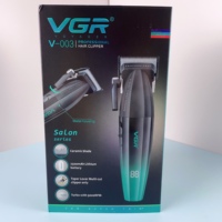 Vgr V-003 9000rpm Metal Salon Barber Clippers Rechargeable Professional Tondeuse à cheveux pour hommes