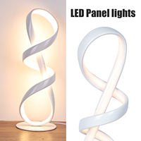 Lampe de table LED spirale moderne 12W à alimentation secteur pour salon, chambre et décoration intérieure
