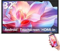 Moniteur industriel à écran tactile capacitif de 32 pouces, compatible avec les ordinateurs, les ordinateurs portables, les tablettes, les smartphones et les appareils de jeu