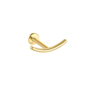 CANNER Fashion Simple S925 Argent Sterling Design Courbe Exquis Lisse 0.9g Clou de piercing à dos plat en fil de zircon rhodié - Product Image 1