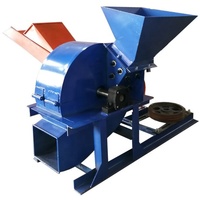 Broyeur de bois neuf pour usage domestique, concasseur de charbon de noix de coco à marteaux avec capacité de 1T/h