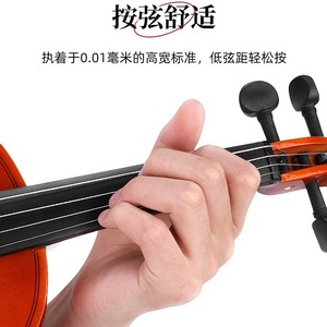 ไวโอลินทำมือ หน้าไม้สปรูซ หลังไม้เมเปิล เคลือบเงา สำหรับผู้เริ่มต้น - Product Image 2