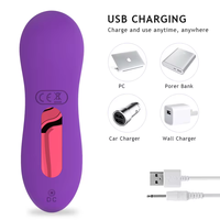 MINI Saugvibrator für Frauen Aufblasbarer Klitoris-Vibrationsstab 10 Vibrationsmodi 10 Frequenzen Saugfunktion Fernbedienung Täglicher Gebrauch