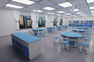 Mesa de Laboratorio Escolar, Banco de Trabajo para Laboratorio de Física y Química, Mesa de Laboratorio para Universidad - Product Image 2