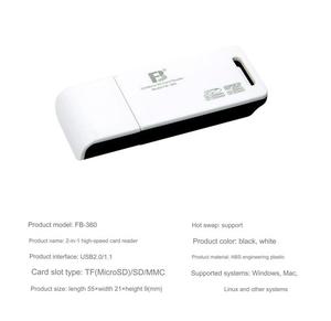 Lettore di schede di memoria Tf USB ad alta velocità 2 in 1 Lettore di schede multifunzione universale per <span class=keywords><strong>computer</strong></span> per <span class=keywords><strong>computer</strong></span> portatili Macbook - Product Image 6