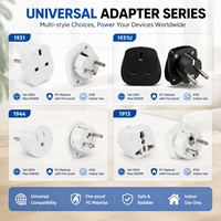 Adaptateur de Voyage Universel 16A 250V 3500W Ignifuge PC Tout-en-un Convertisseur de Prise Mondiale IP20 Intérieur UE US UK AU Garantie 2 Ans