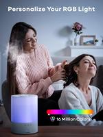Produits ménagers avec logo personnalisé Humidificateur d'air intelligent Diffuseur Chambre à coucher Humidificateur à minuterie automatique avec interrupteur tactile