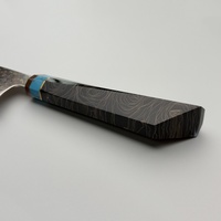 Couteau de chef professionnel damas forgé à la main japonais 33 couches couteau Santoku damas