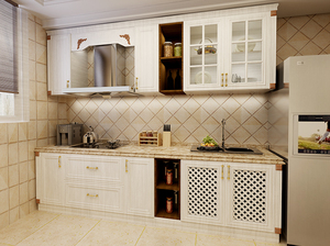 Instalación de Gabinetes de Cocina Organizados, Catálogo de Puertas de Gabinetes de Cocina con Vidrio, Gabinetes de Cocina de PVC Lacado con Isla - Product Image 5