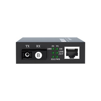 光纤媒体转换器 20km SC 光纤 10/100/1000M CCTV 3G 兼容光纤+RJ45 端口 3 年保修